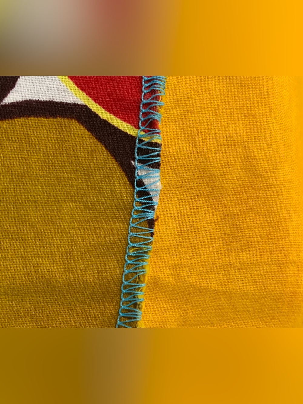 Handmade Bohemian Vibrant Patchwork African Ankara Wax Print Maxi Skirt, L / XL - Picture 9 of 9
